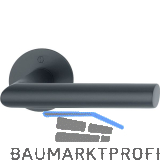 HOPPE Dr�ckergarnitur AMSTERDAM - ohne Schl�sselrosette, Edelstahl schwarz matt