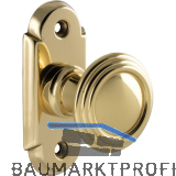 GRUNDMANN T�rknopf ALT-WIEN 964/948S - Rosette, � 40, Messing poliert