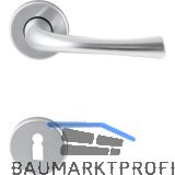 Dr�ckergarnitur FLORENZ - auf Rosette BB, 38 - 42, Aluminium silber eloxiert