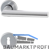 Dr�ckergarnitur TURIN - auf Rosette BB, 38 - 42, Aluminium silber eloxiert