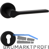 MARCHESI Dr�ckergarnitur ZADAR auf Rosette PZ, 38-45 mm, Zamak schwarz matt