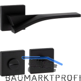 MARCHESI Dr�ckergarnitur TABOR auf Rosette WC, 38-45 mm, Zamak schwarz matt