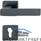 HOPPE Dr�ckergarnitur AUSTIN feuerhemmend PZ, Aluminium schwarz matt