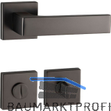 MARCHESI Dr�ckergarnitur BUDAPEST Rosette WC, 38-45 mm, Zamak vernickelt dunkel