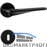 MARCHESI Dr�ckergarnitur LJUBLJANA auf Rosette BB, 38-45 mm, Zamak schwarz matt