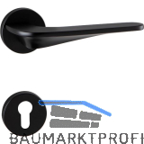 MARCHESI Dr�ckergarnitur LJUBLJANA auf Rosette PZ, 38-45 mm, Zamak schwarz matt