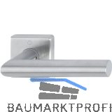 HOPPE Dr�ckerhalbgarnitur AMSTERDAM eckig, Vierkant 8/62 mm, Edelstahl matt