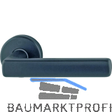 HOPPE Dr�ckerhalbgarnitur DALLAS rund, Vierkant 10/62 mm, Edelstahl schwarz