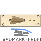 Paderschnapper, Platte 115 x 38 mm, Messing poliert
