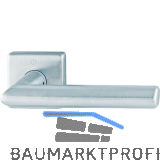 HOPPE Dr�ckerhalbgarnitur STOCKHOLM eckig, Vierkant 10/62 mm, Edelstahl matt