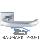 HOPPE Dr�ckerhalbgarnitur PARIS eckig, Vierkant 10/62mm, Edelstahl matt