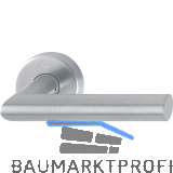 HOPPE Dr�ckerhalbgarnitur AMSTERDAM rund, Vierkant 10/72 mm, Edelstahl matt