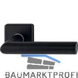 HOPPE Dr�ckerhalbgarnitur AMSTERDAM eckig, Vierkant 10/72 mm, Edelstahl schwarz