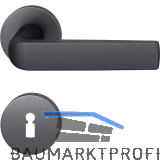 FSB Dr�ckergarnitur 12 1267 ASL auf Rosette BB, Aluminium schwarz matt