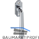 MARCHESI Fenstergriff OTTONE sichtbar geschraubt, Messing verchromt