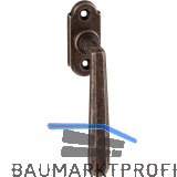 MARCHESI Fenstergriff OTTONE sichtbar geschraubt, Messing rostfarbig lackiert