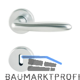 HOPPE Dr�ckergarnitur VERONA auf Rosette BB, 37 - 47, silber eloxiert