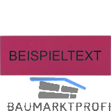 Beschriftungsschild mit Gravur, Kunststoff pink/Schrift schwarz