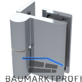 Duscht�rband 8410N HS 90� Glas-Wand, links, Zamak verchromt poliert