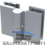 Duscht�rband 8411N HS 180� Glas-Glas, links, Zamak verchromt poliert