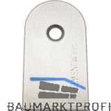 SIMONS Abdeckplatte f�r T�rband TECTUS TE 340 3D, Rahmenteil, silber