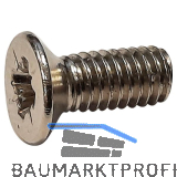 Simons Senkschraube M4 x10 f�r T�rband TECTUS, Stahl vernickelt