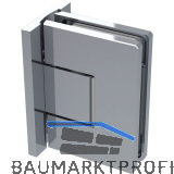 Duscht�rband 8500N Polymer 90� Glas-Wand, Feststellung,Messing verchromt poliert