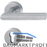 FH-Dr�ckergarnitur AMSTERDAM Sertos DIN - auf Rosette PZ, Edelstahl matt