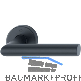 HOPPE Dr�ckerhalbgarnitur AMSTERDAM rund schwarz, VK 10/72, Montagemodul schwarz