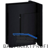 Pendelt�rband Biloba 8910 90� Glas-Wand, mit Feststellung,Edelstahl schwarz matt