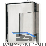 Pendelt�rband Biloba 8910 90� Glas-Wand, mit Feststellung,Edelstahl matt