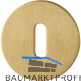 HOPPE BB-Rosette flach mit St�tznocken, rund, Edelstahl messingfarben hell