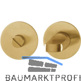 HOPPE WC-Rosette flach mit St�tznocken, rund, Edelstahl messingfarben hell