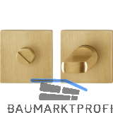 HOPPE WC-Rosette flach mit St�tznocken, eckig, Edelstahl messingfarben matt