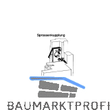 MACO Sprossenkupplung f�r Sprossenrahmen, Kunststoff dunkelbraun (11153)