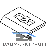 GUTMANN Klipshalter FP 16-20 zu FP 16, Kunststoff transparent