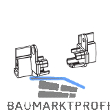 Endst�cke TRANSIT 58 - 76 f�r Mitte rechts Falz 12 mm, Kunststoff schwarz-grau