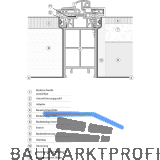 Unterf�tterungsprofil f�r T�rschwelle TRANSIT 58 - 76, 6000 mm, Kunststoff wei�