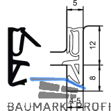 Haust�rdichtung DS 6922a, Silikon graphitgrau