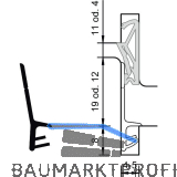 Stulpdichtung S 6600e, Kunststoff schwarz