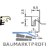 �berschlagdichtung SP 33b, Kunststoff rustikalbraun