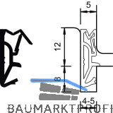 Haust�rdichtung DS 112a, Silikon zinkgrau