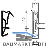 Haust�rdichtung DS 155a, Silikon wei�