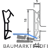 Haust�rdichtung S 6518a, Kunststoff beige