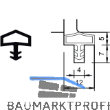 T�ranschlagdichtung M 680, Kunststoff braun