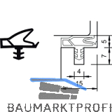 T�ranschlagdichtung S 6699a, Kunststoff schwarz
