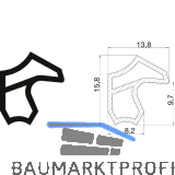Stahlzargendichtung M 2246, Kunststoff rustikalbraun
