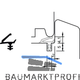 �berschlagdichtung S 7624, Kunststoff schwarz