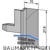 Dichtungsprofil-Endst�ck VES 3a-1210, Kunststoff graphitgrau