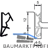 Haust�rdichtung S 6512a, Kunststoff schwarz